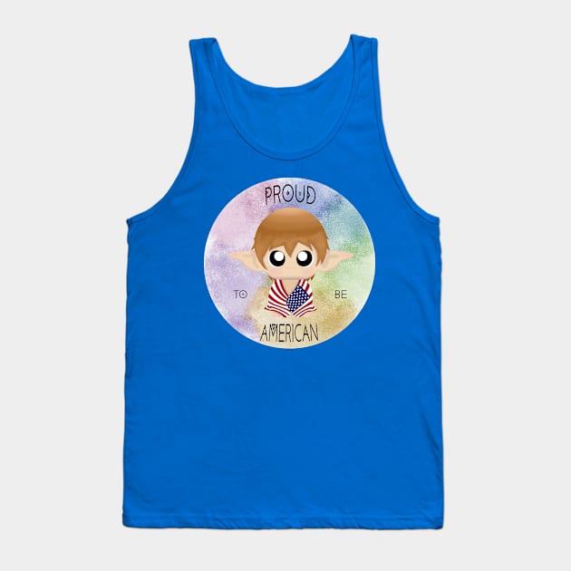 Proud to be American (Sleepy Forest Creatures) Tank Top by Irô Studio